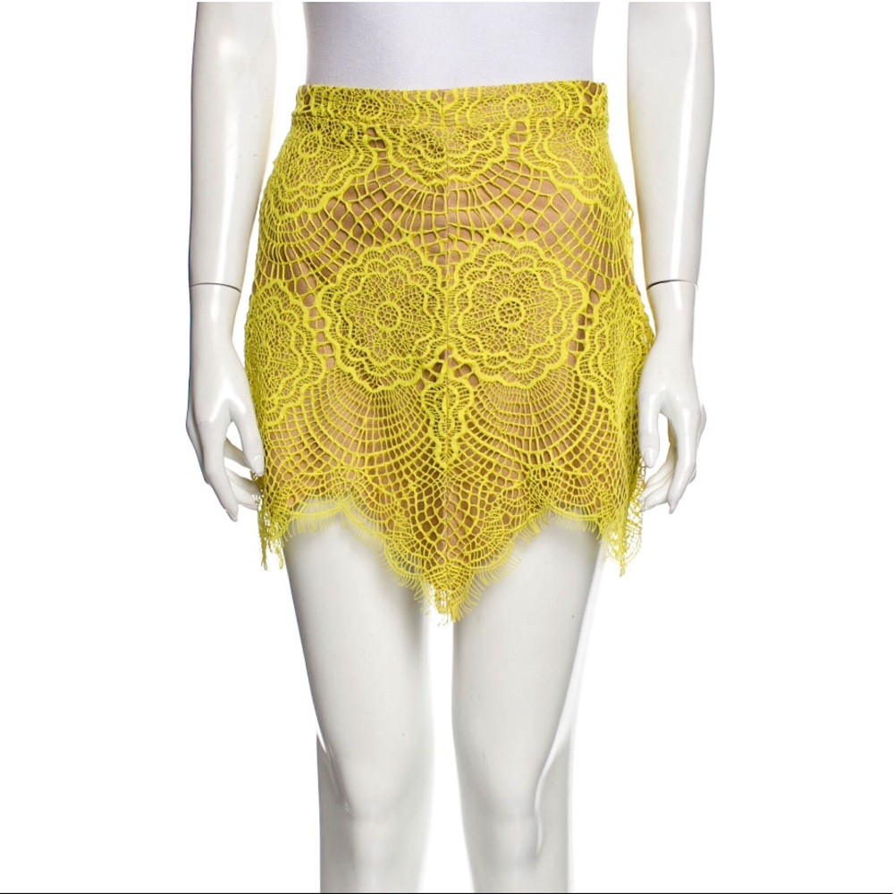 For Love & Lemons 🍋 Lace Overlay Mini Skirt. Sz 2/Sm